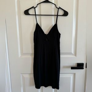 HM Black Mini Dress with Cutout